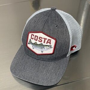Costa Charcoal Fishing Cap adjustable back mesh